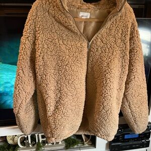Nine West Beige Sherpa Jacket